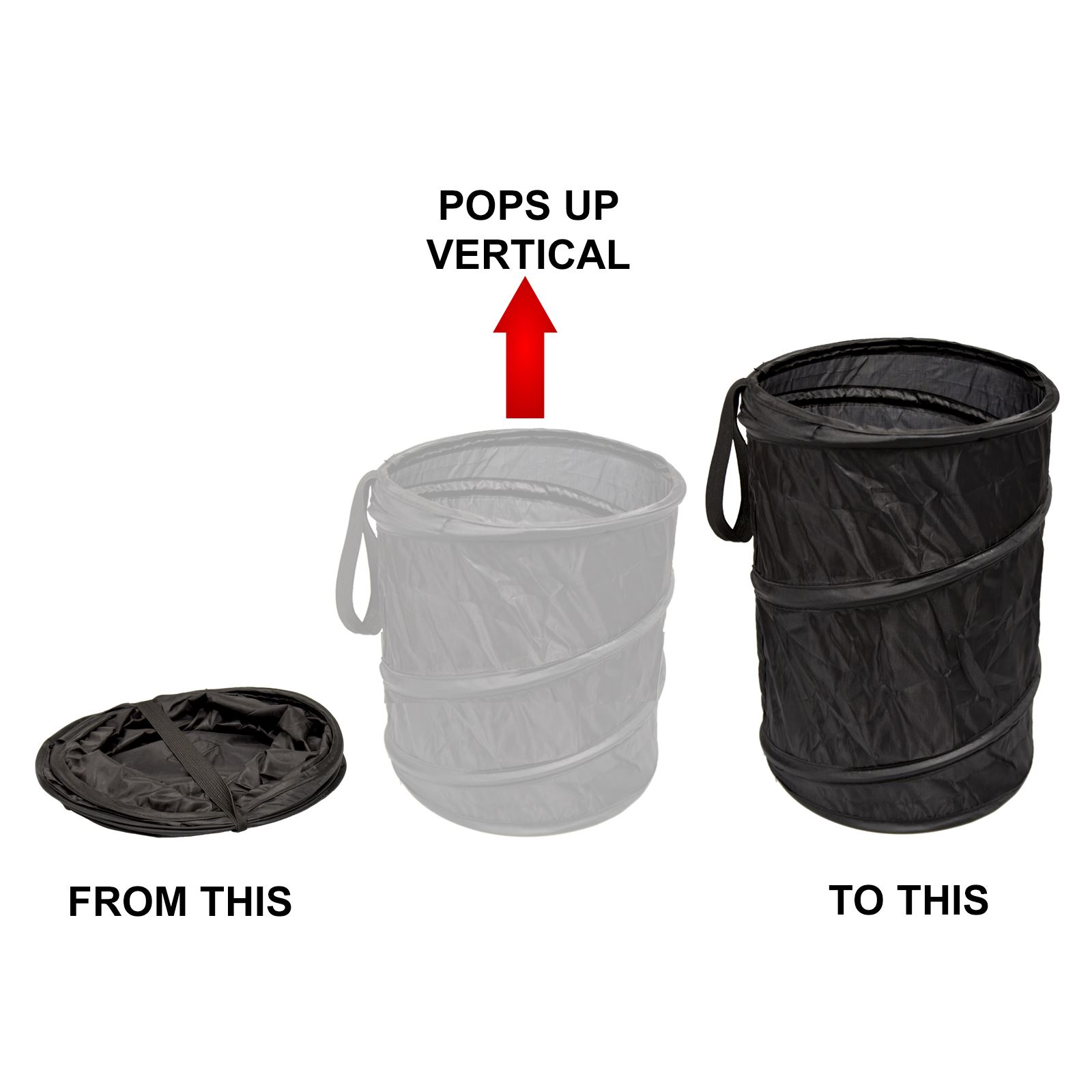 Large Collapsible Car Bin Mini Trash Garbage Rubbish Hang Foldable