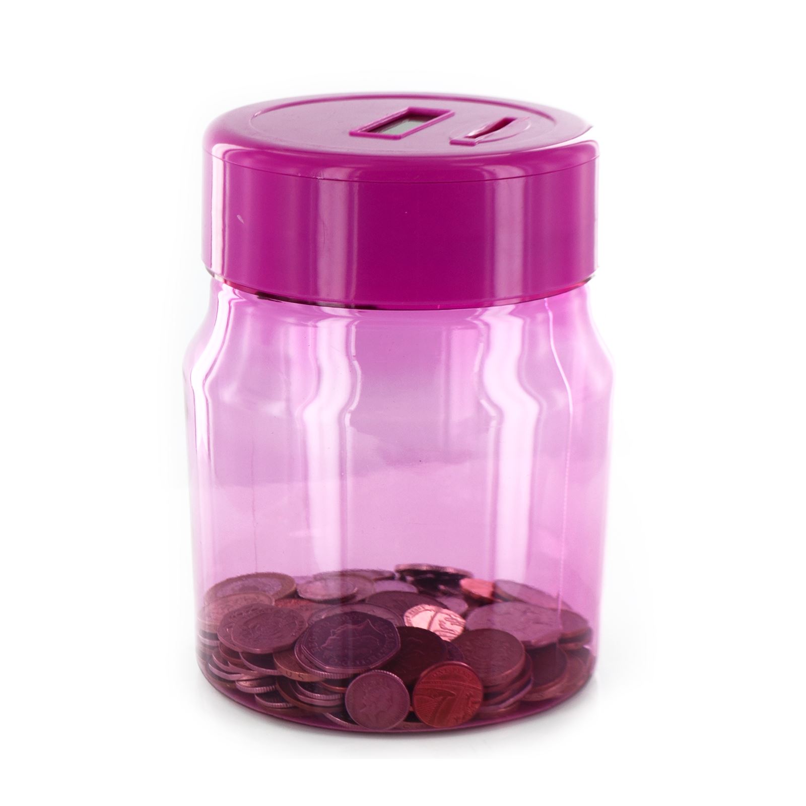 New Electronic Digital Coin Counting Savings Money Bank Piggy Box Pound