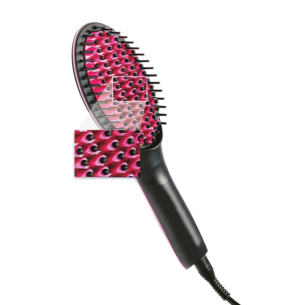 JML Simply Straight Ceramic Heated Hair Straightener Brush & LCD