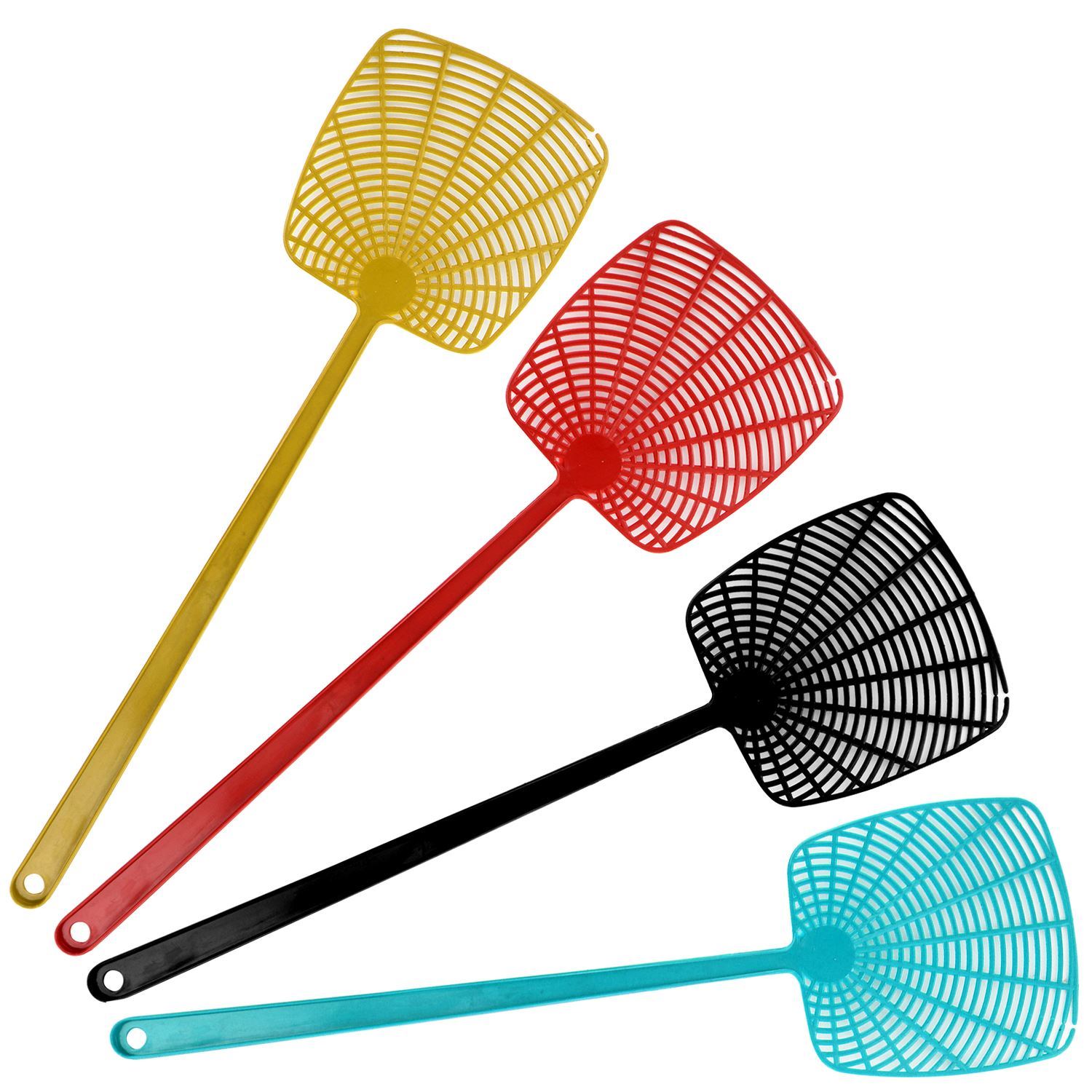 4 x Fly Swatters Large Plastic Bug Insect Mosquito Wasp Pest Control
