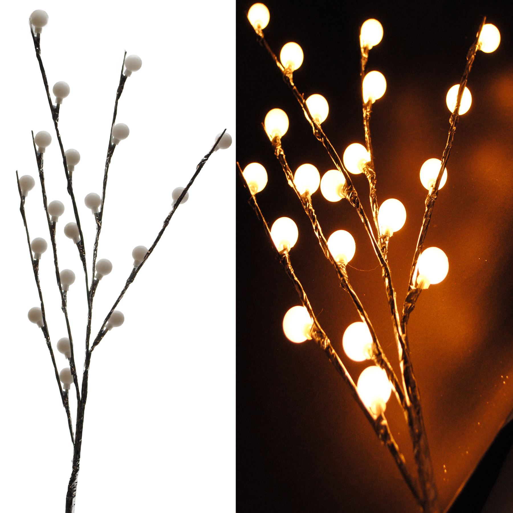 Christmas LED Branch Twig Lights Indoor Battery Home Decoration Xmas Display eBay