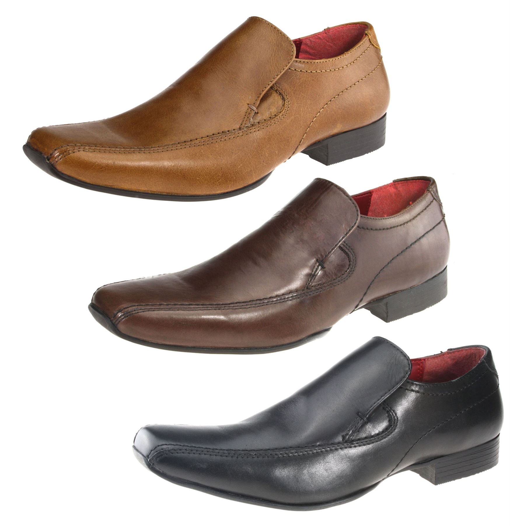 mens red slip on shoes