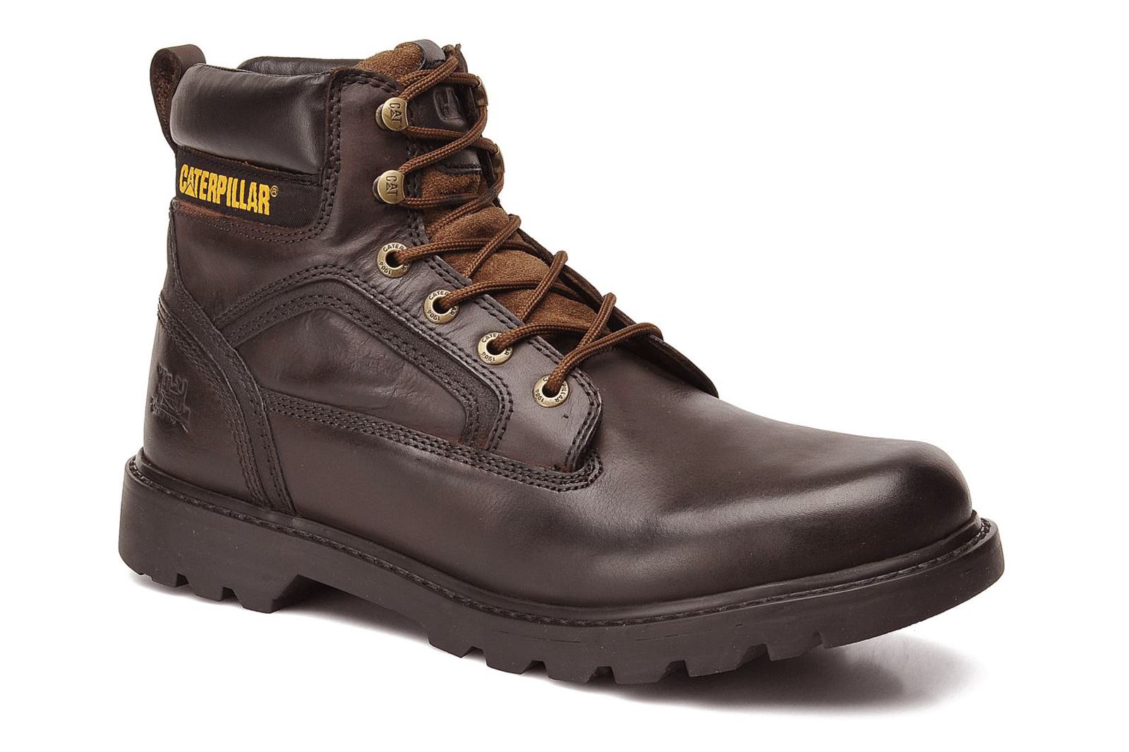 Caterpillar CAT Stickshift Genuine Leather Mens Casual Work Boots Size UK 6 12 eBay