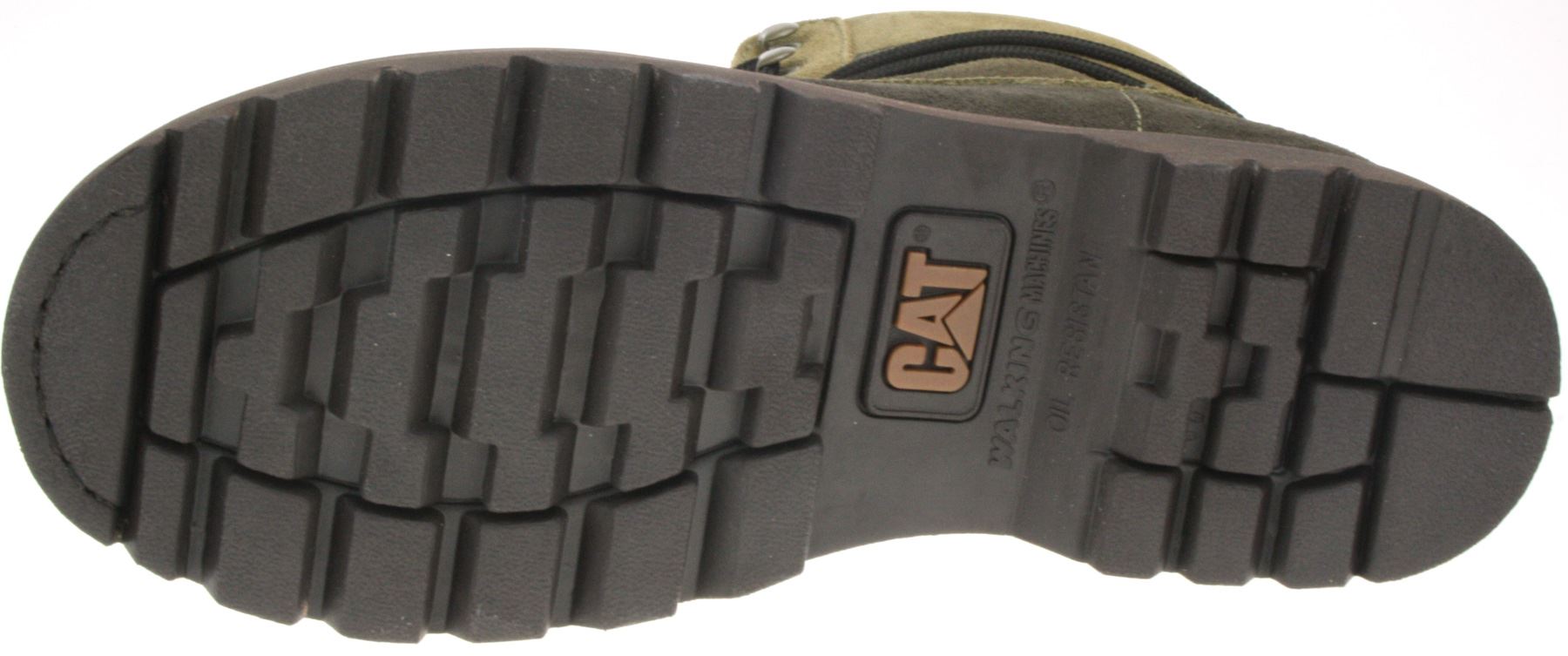 Caterpillar Slouch Brown Khaki Gradient Mens Leather Lace Up Cat Boots