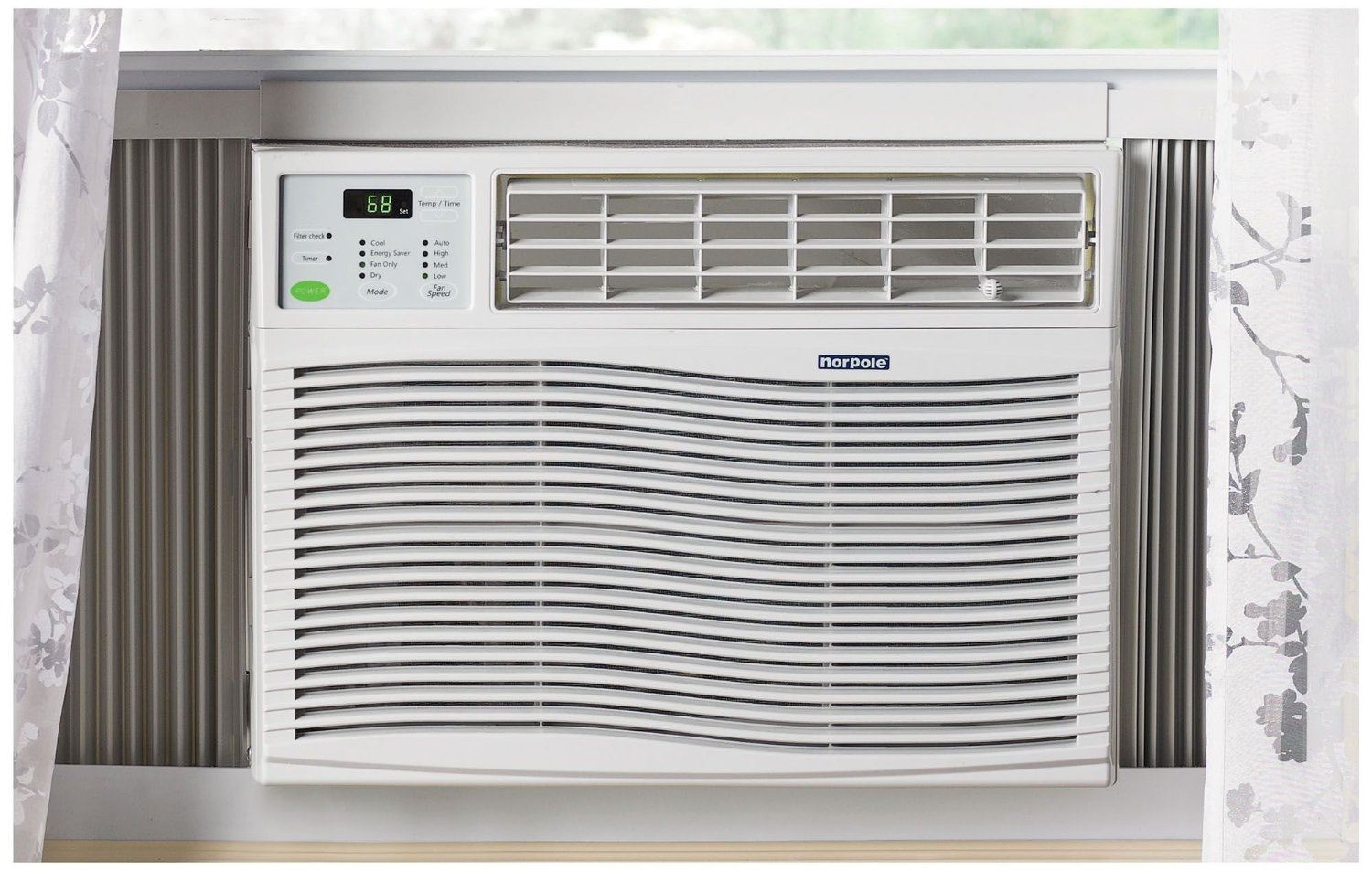 Norpole 10000 BTU Window Air Conditioner With Remote White Model