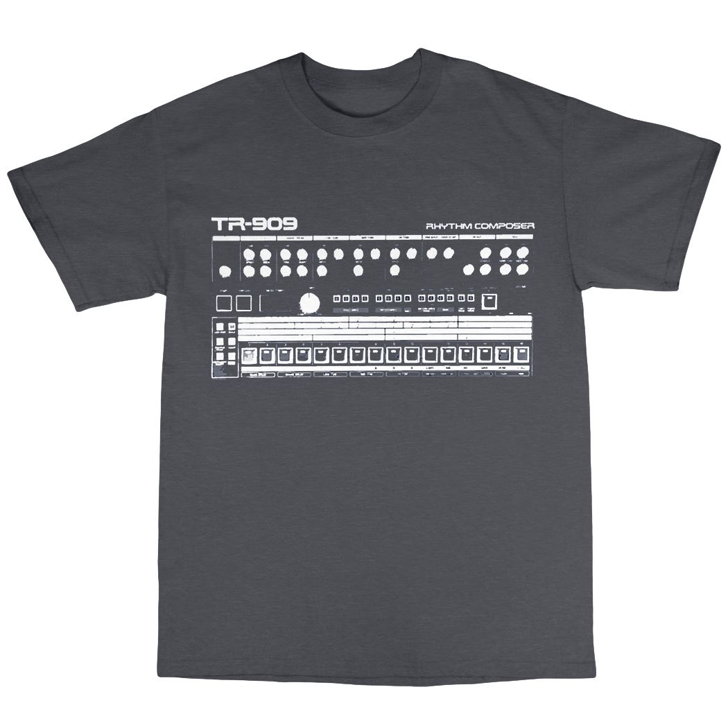 TR-909-Inspired-T-Shirt-100-Cotton-Moog-808-303-Acid-House