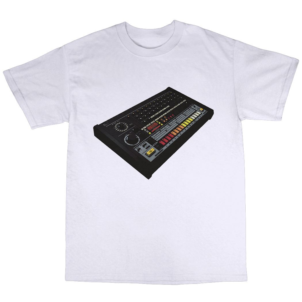 TR-808-T-Shirt-100-Cotton-Moog-808-909-Acid-House-Drum-Machine