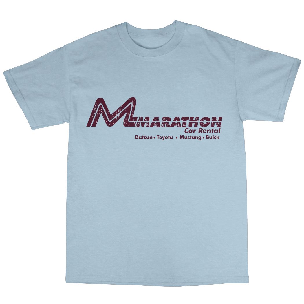 Marathon Car Rental TShirt 100 Cotton Planes Trains And