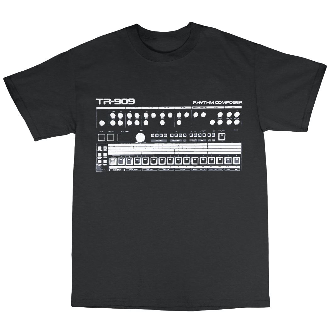 TR-909-Inspired-T-Shirt-100-Cotton-Moog-808-303-Acid-House