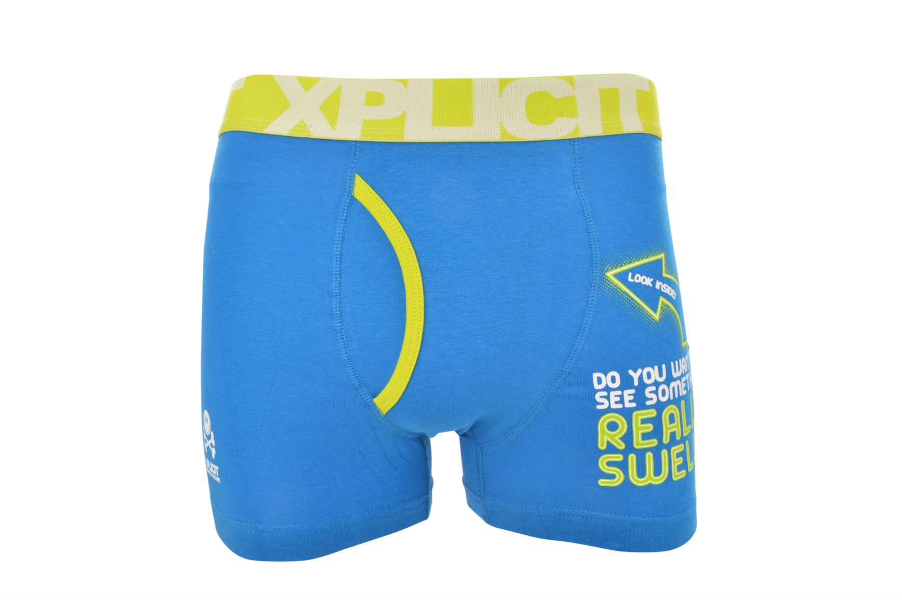 Xplicit Men's 'Swell' Funny Novelty Boxer Shorts Stag Do Boxers eBay