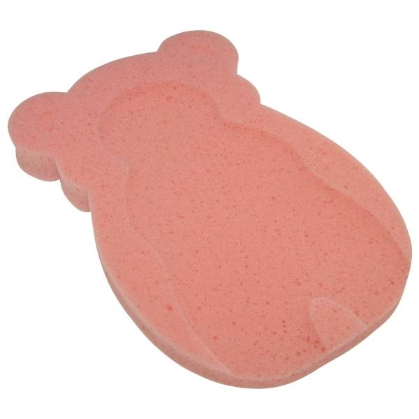 NEW Baby Bath Time Sponge Support Yellow or Pink Teddy Safety Aid Mat