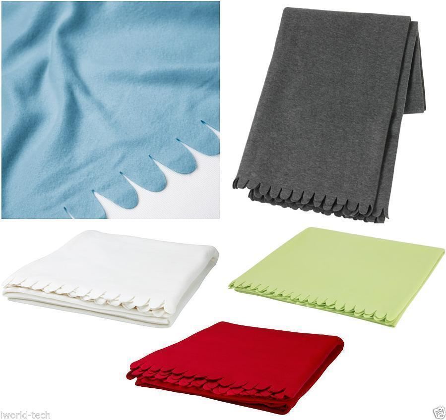 IKEA POLARVIDE Sofa Throw Blanket Fleece Snuggly Soft All Colours 130 x