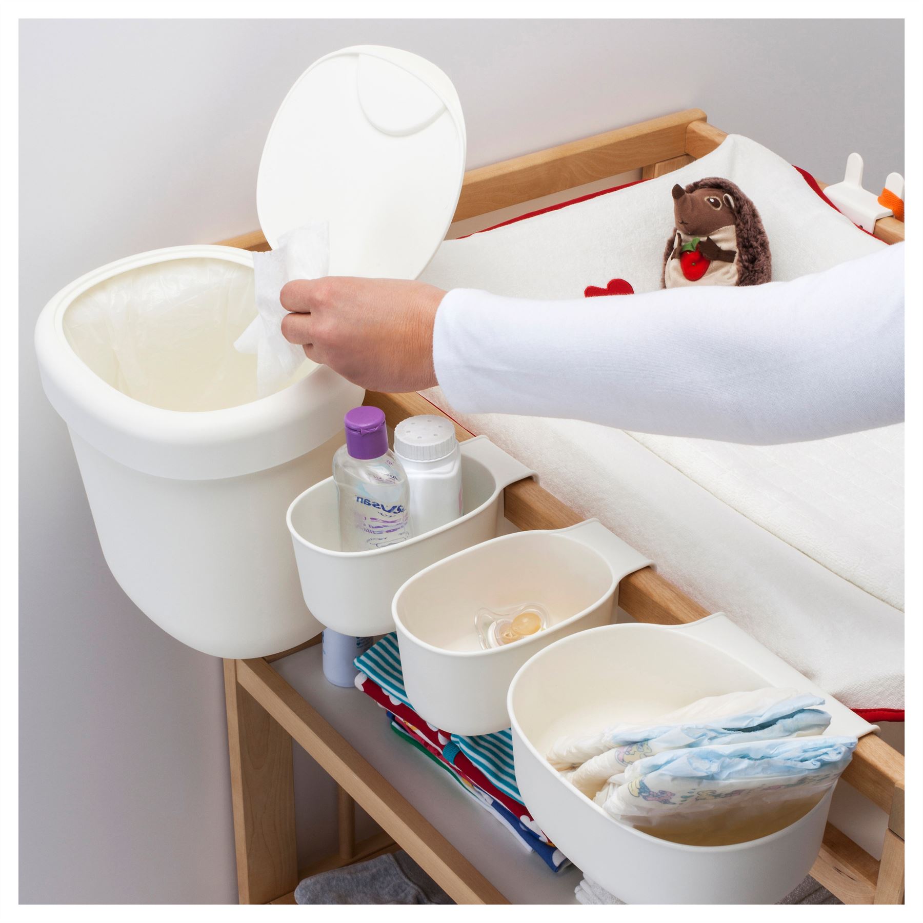 Ikea Onsklig Storage Baskets Set of 4 White New eBay