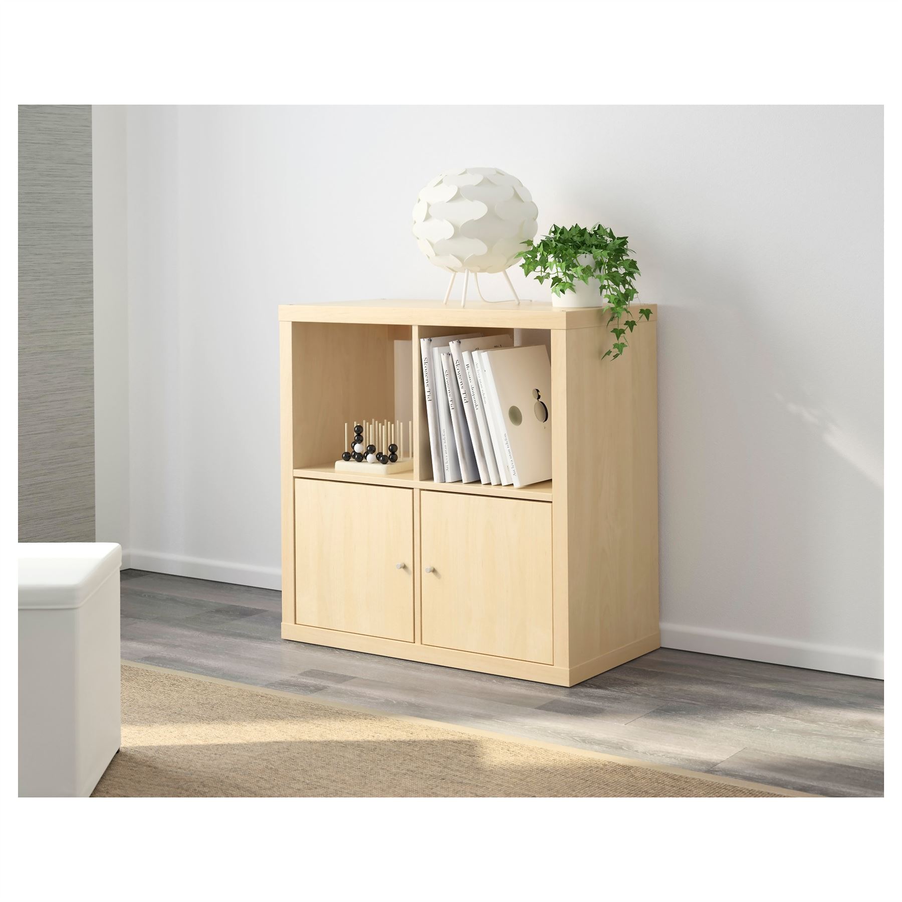 Ikea Kallax 4 Cube Storage Bookcase Square Shelving Unit Various Colours