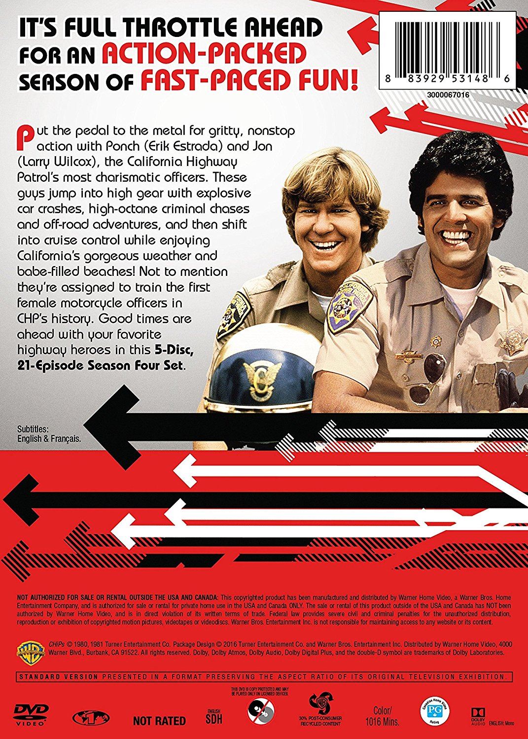 CHiPs Season 4 DVD NTSC Region 1 New Sealed eBay