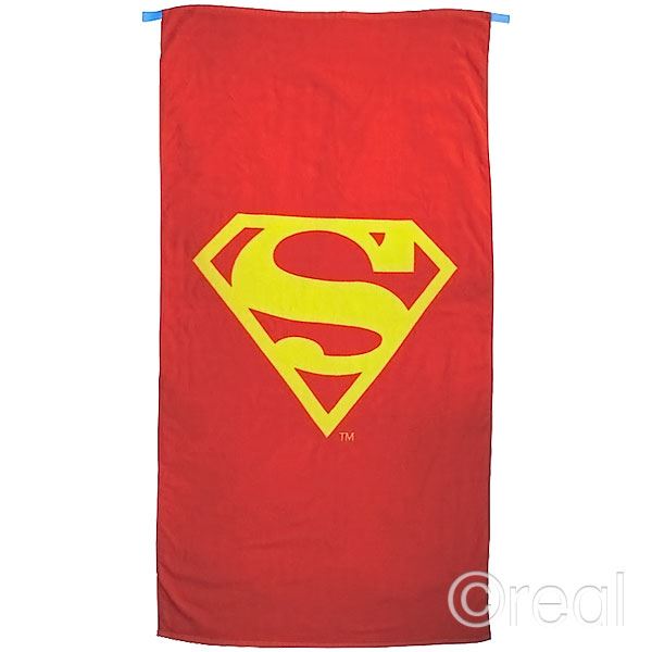 OFFICIAL DC COMICS SUPERMAN LOGO CAPE BATH BEACH TOWEL NEW WITH TAGS