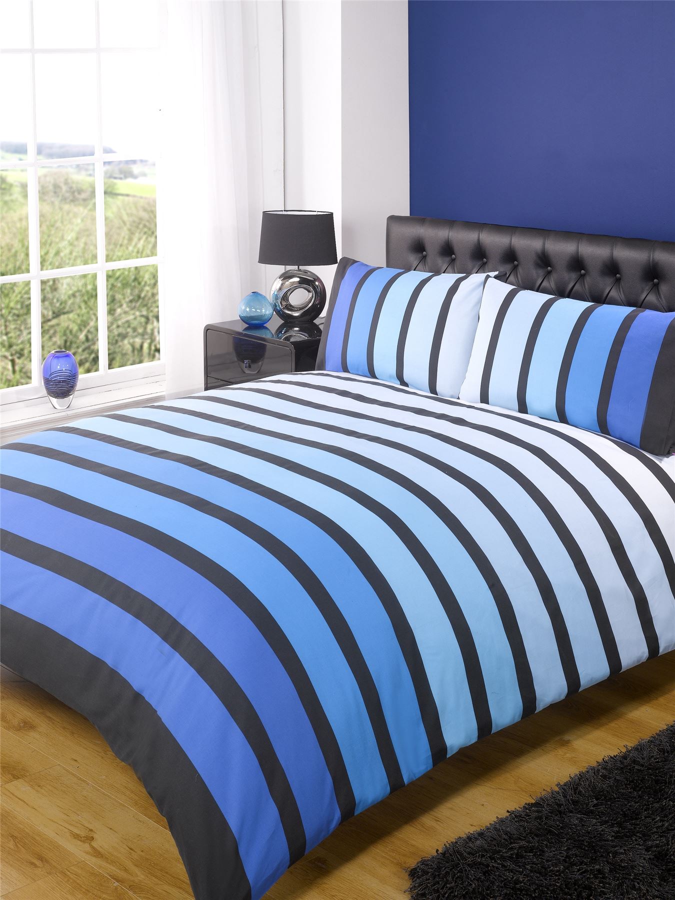 Soho Modern Striped Bold Bedding Teenager Bedroom Single Double King eBay