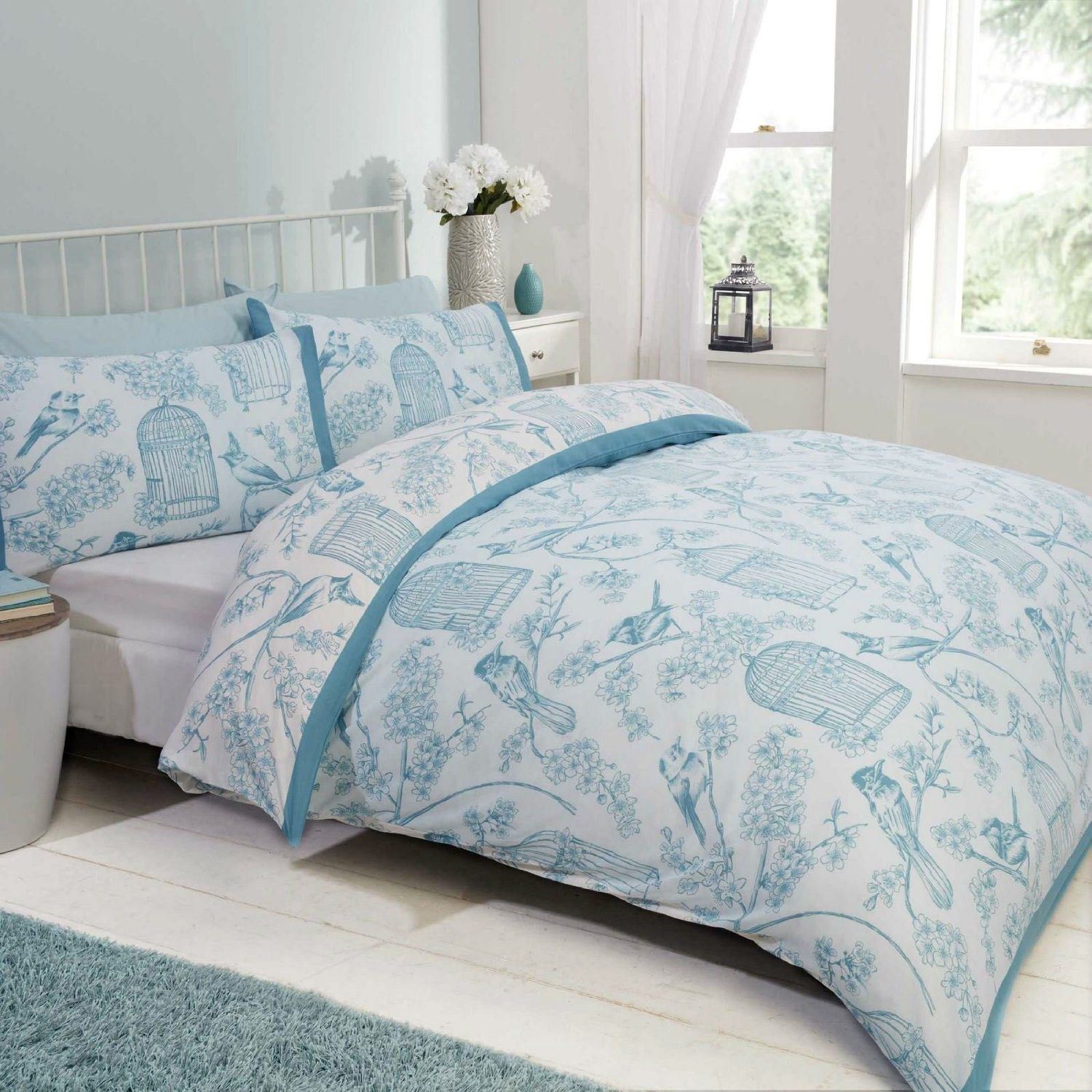 bird cage bright simple duvet cover shabby chic design bird cage bright simple duvet cover shabby chic design