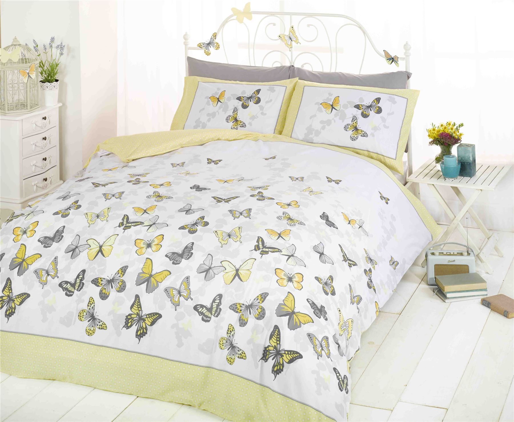 Flutter Butterfly Butterflies Teenager Bedding Reversible Duvet Cover