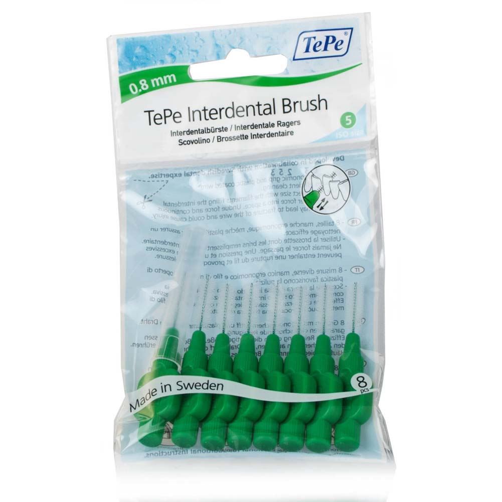 GENUINE TEPE Interdental Brushes 1 Pack of 8 Toothbrush Tepee Pick eBay