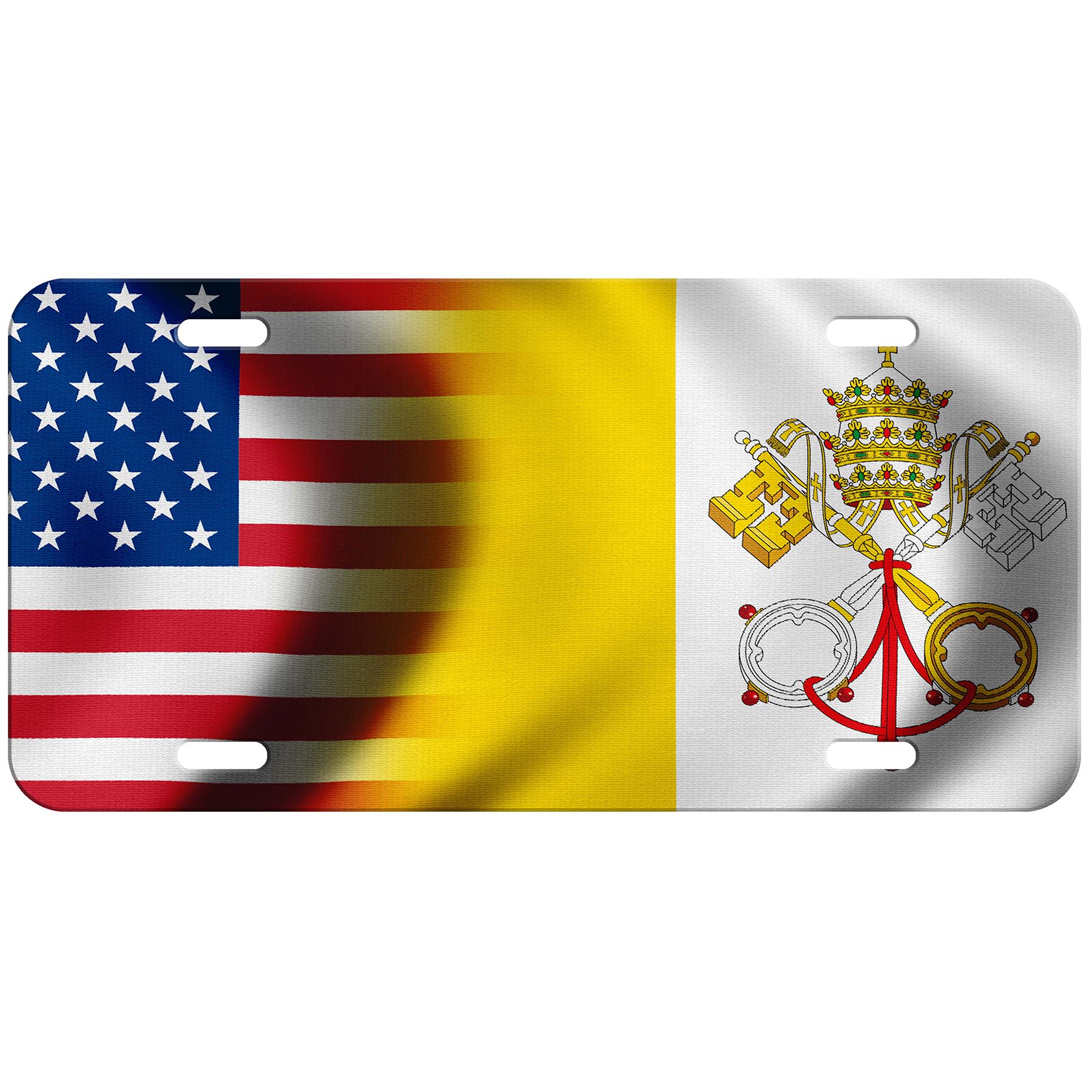 License Plate Flag of Vatican City Holy See Choose your design eBay