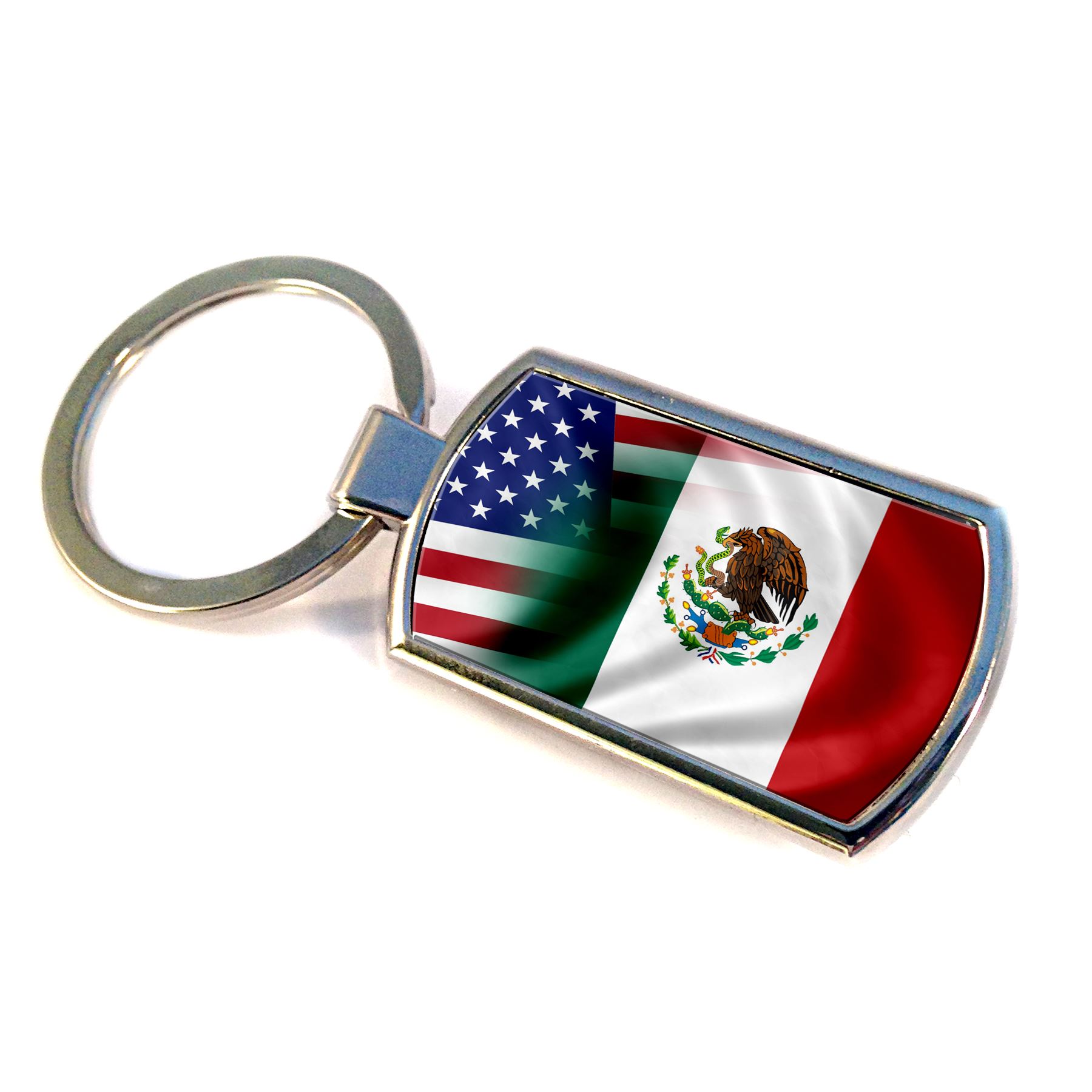 Premium Key Ring with Flag of Mexico and USA eBay