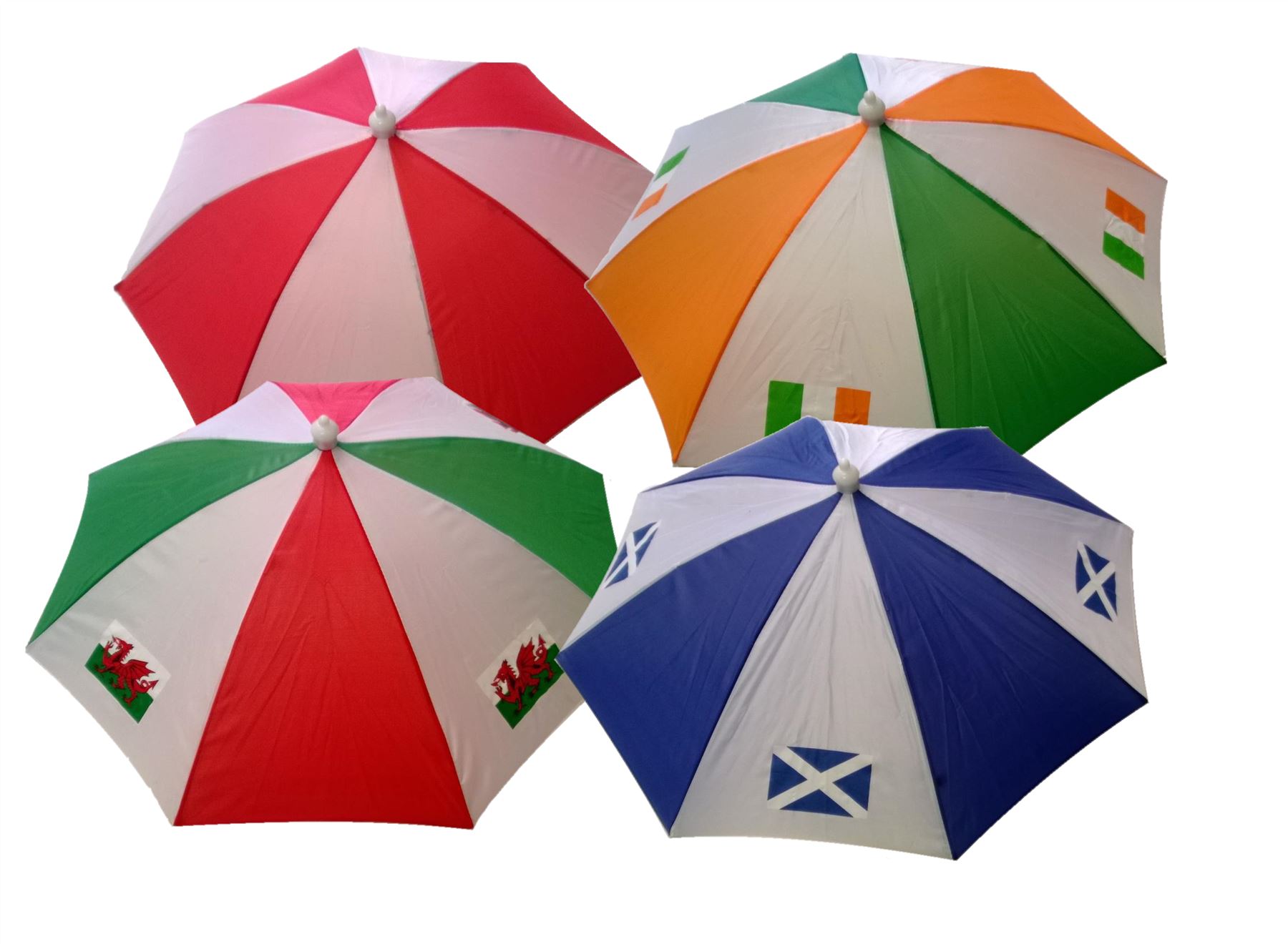 Country Football Supporter Umbrella Hat Brolly England Ireland Scotland