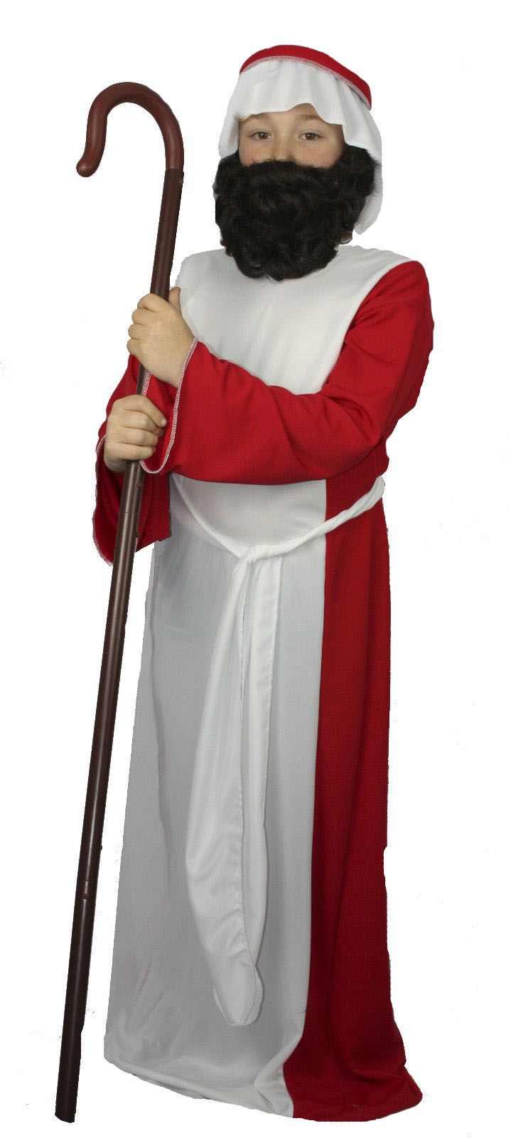 Childrens Shepherd Childs Christmas Nativity Fancy Dress Costume UK