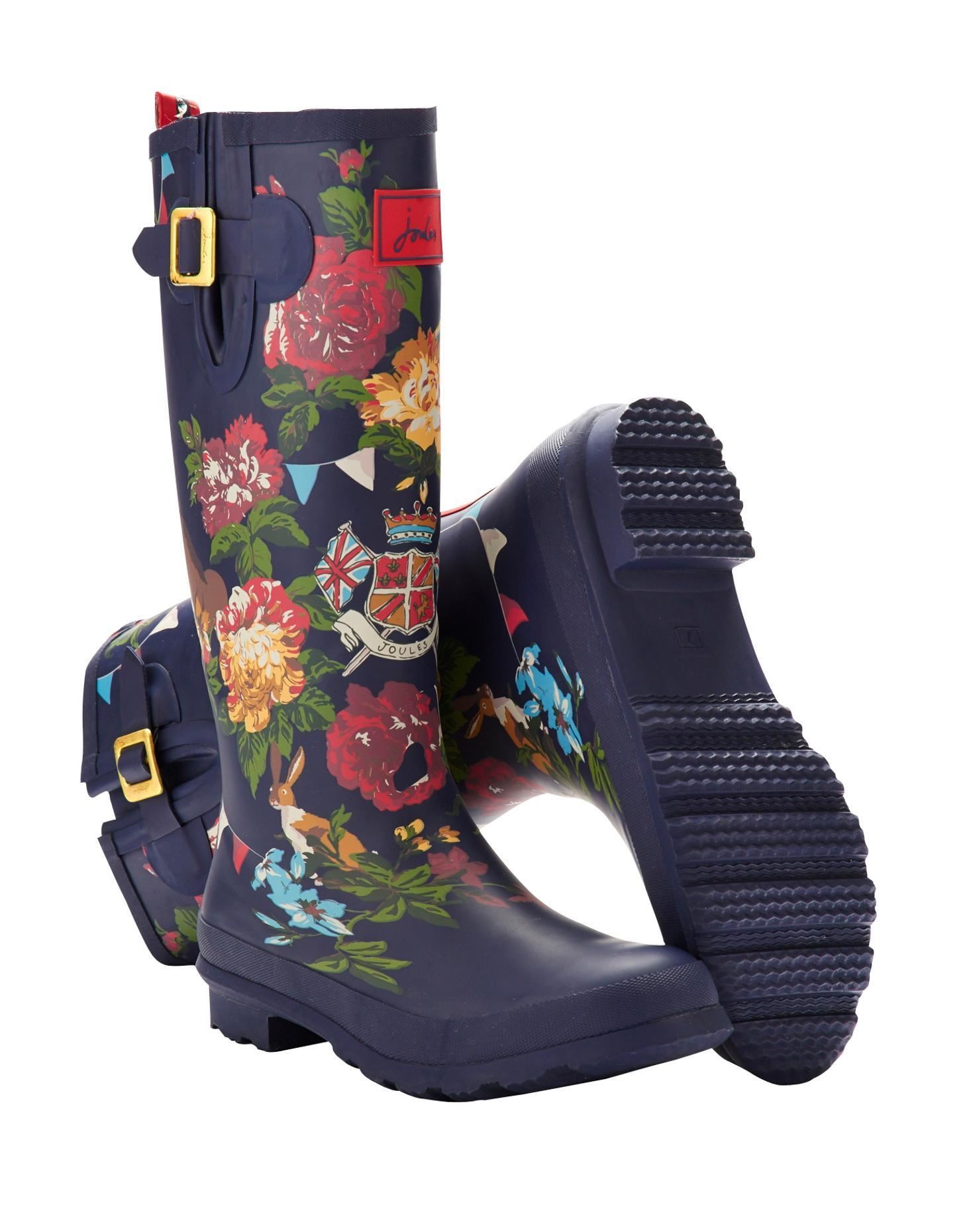 Joules Design Print Women Waterproof Fashion Rain Festival Walking