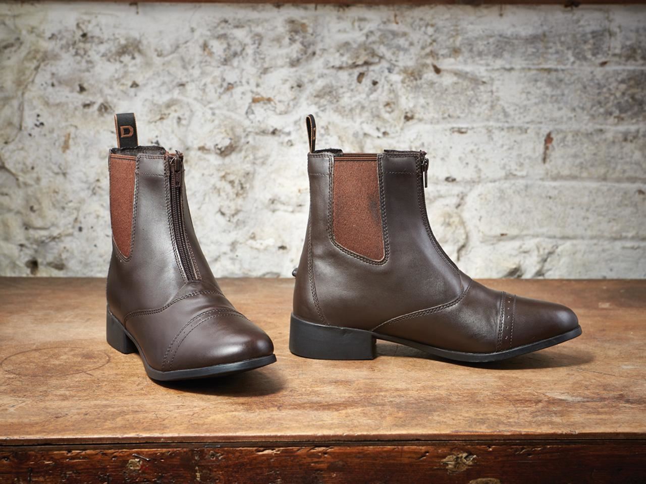 Dublin Elevation Horse Riding Comfort Arch Support Front Zip Short