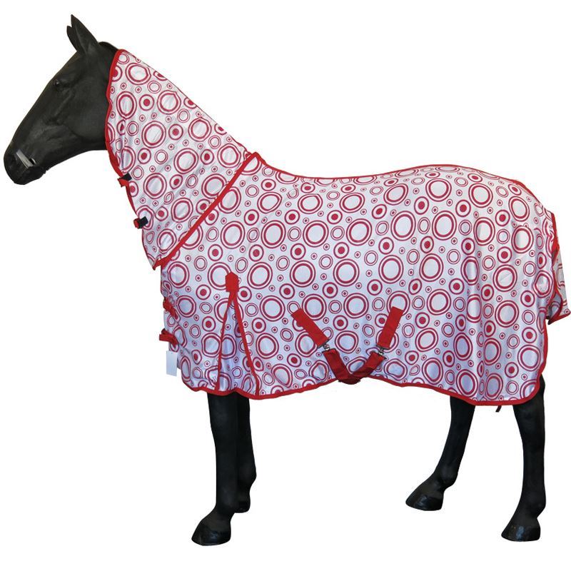 Turner Cool White Fly Rug For Horse/Pony/Shetland - Lightweight Full Neck Combo - 69