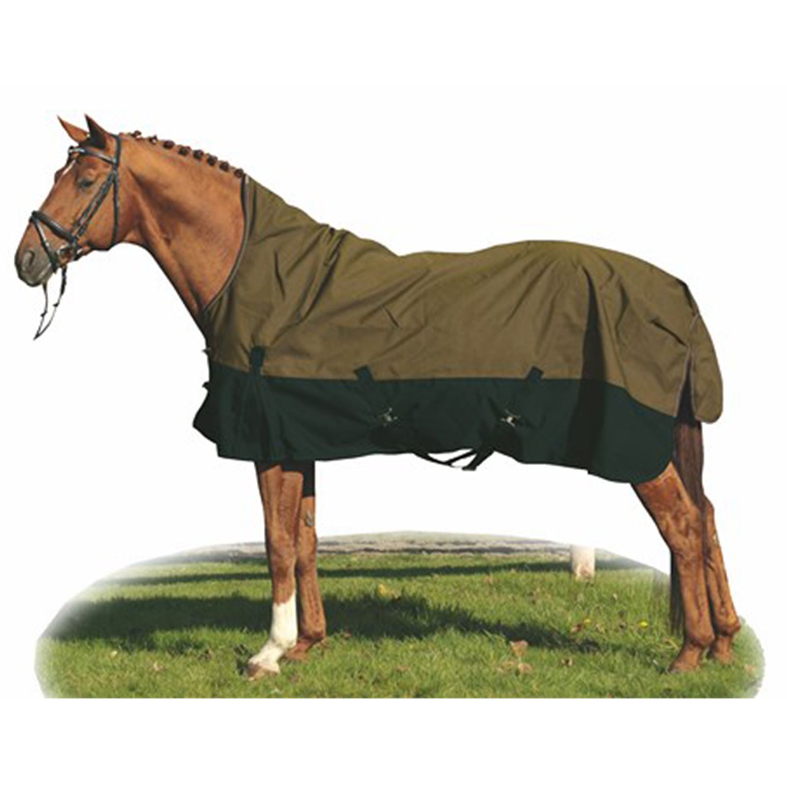HKM Turnout Rug High Neck Florenz 1680D Fleece Lined Horse Protection
