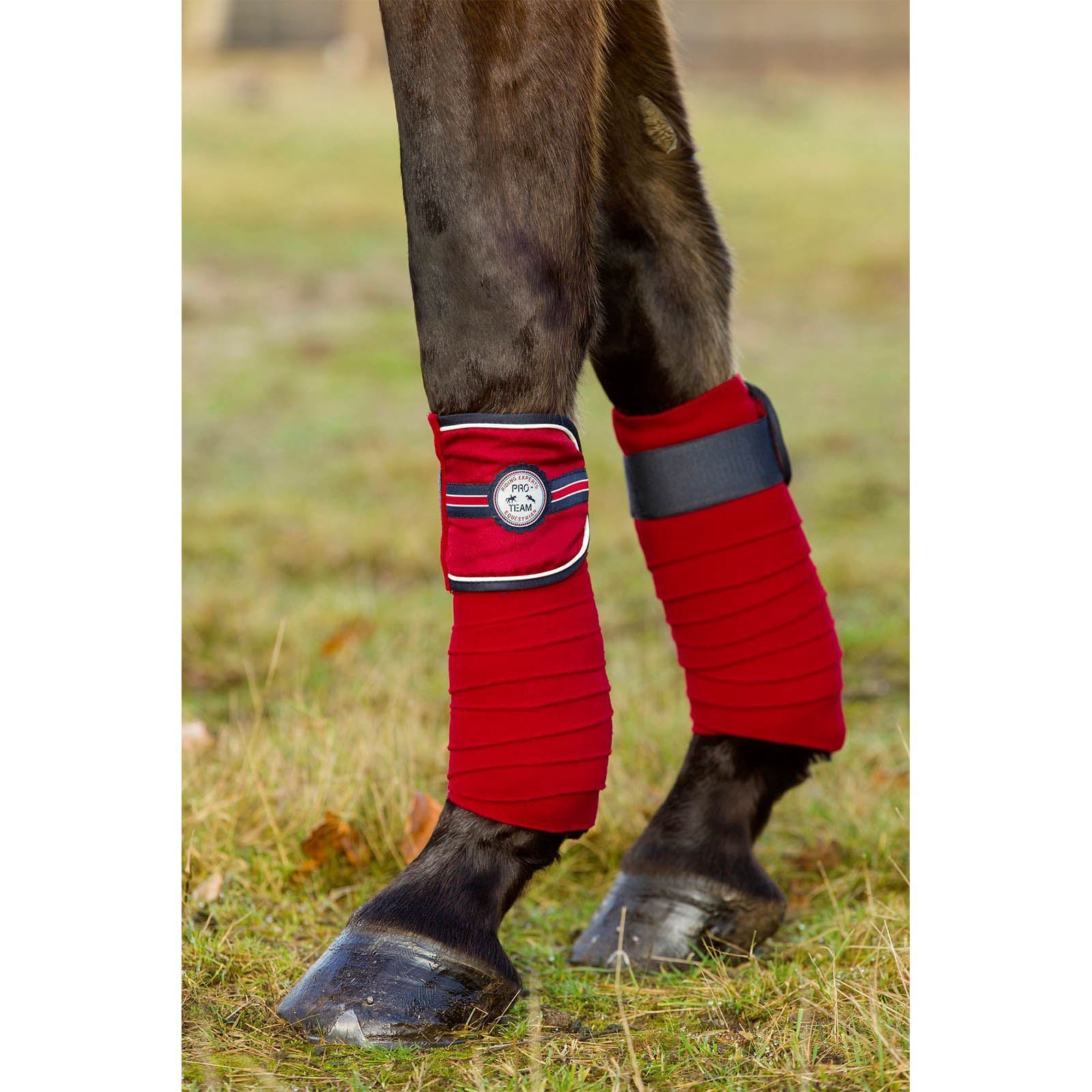 HKM Pro Team Polar Fleece Dynamic Bandages Breathable Horse Leg Wrap