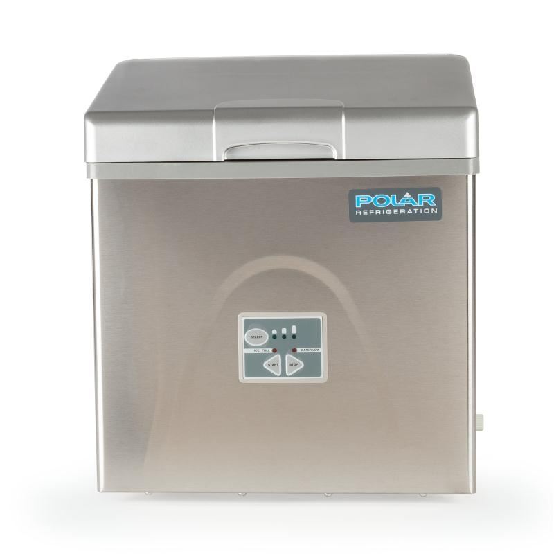 Polar Counter Top Ice Maker 15kg Output 415X365X420mm Stainless Steel ...