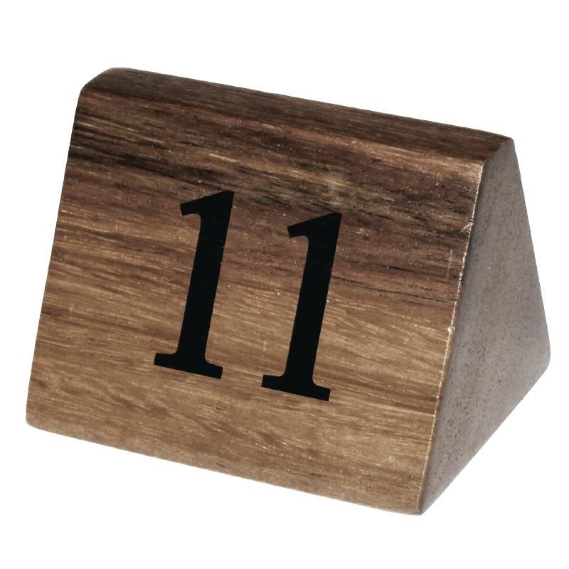 10x-wooden-table-number-signs-nos-11-20-decoration-restaurant-wood-ebay