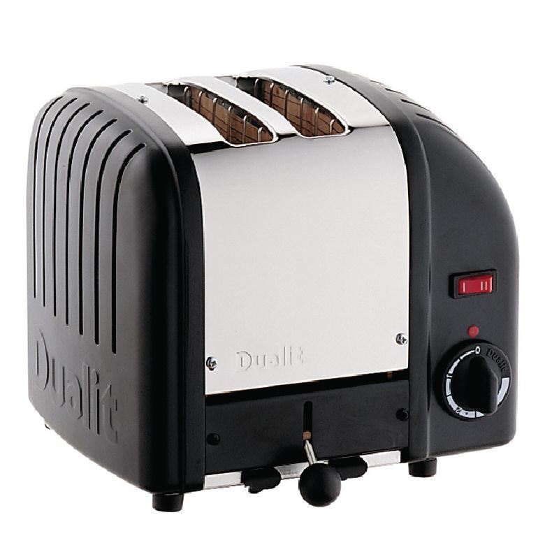 Dualit 2 Slice Vario Toaster Matt Black Kitchen Cooking Equipment Machines