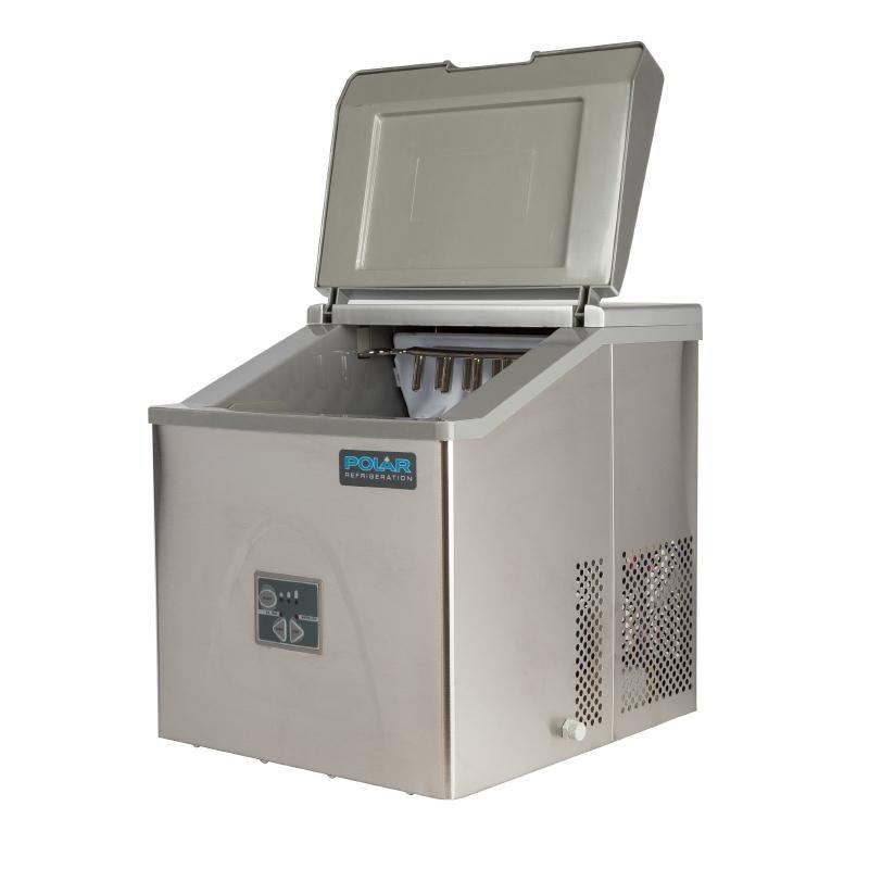 Polar Counter Top Ice Maker 15kg Output 415X365X420mm Stainless Steel ...