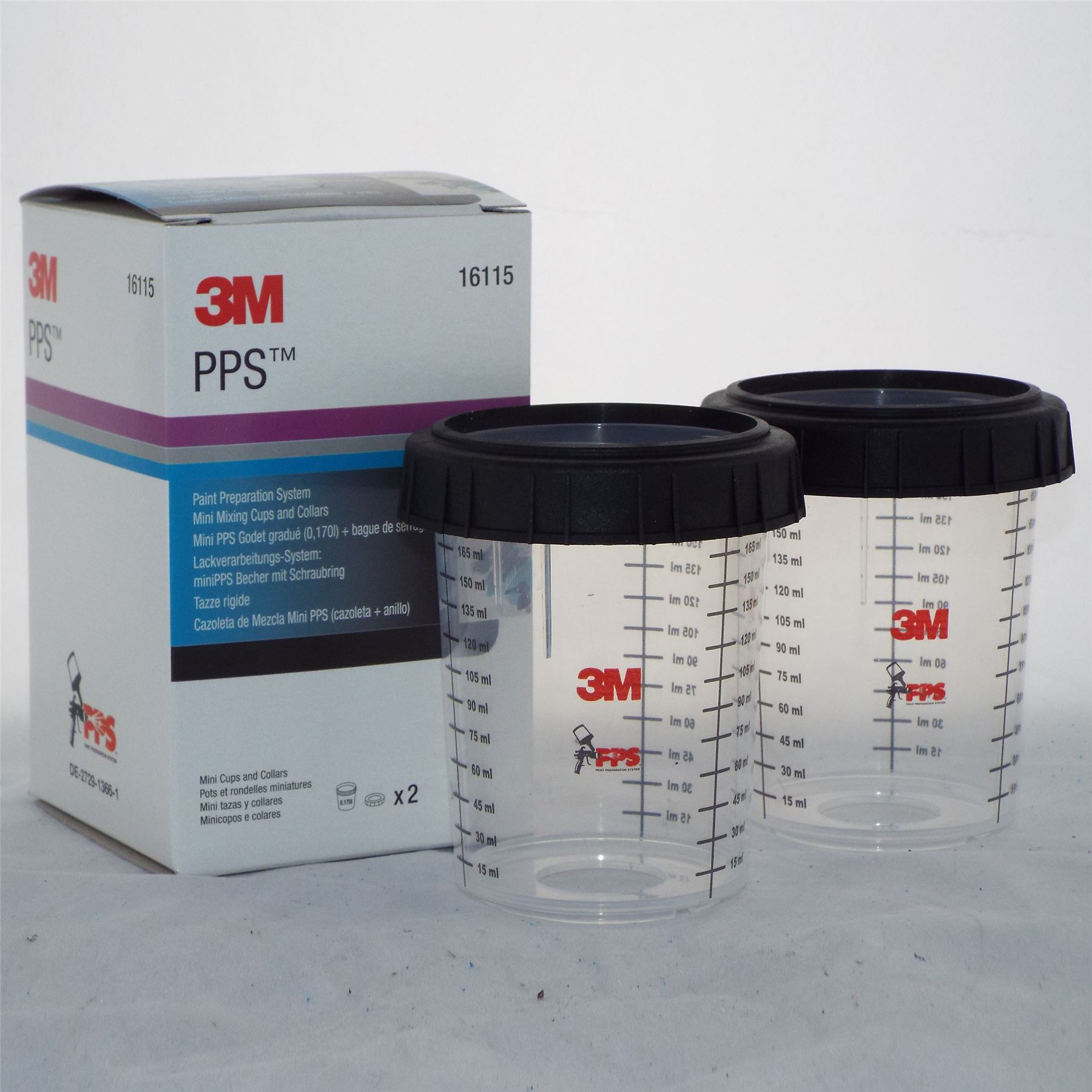 3M 16115 PPS Paint Preperation System Disposable Spray Paint Filter Mixing Pots eBay