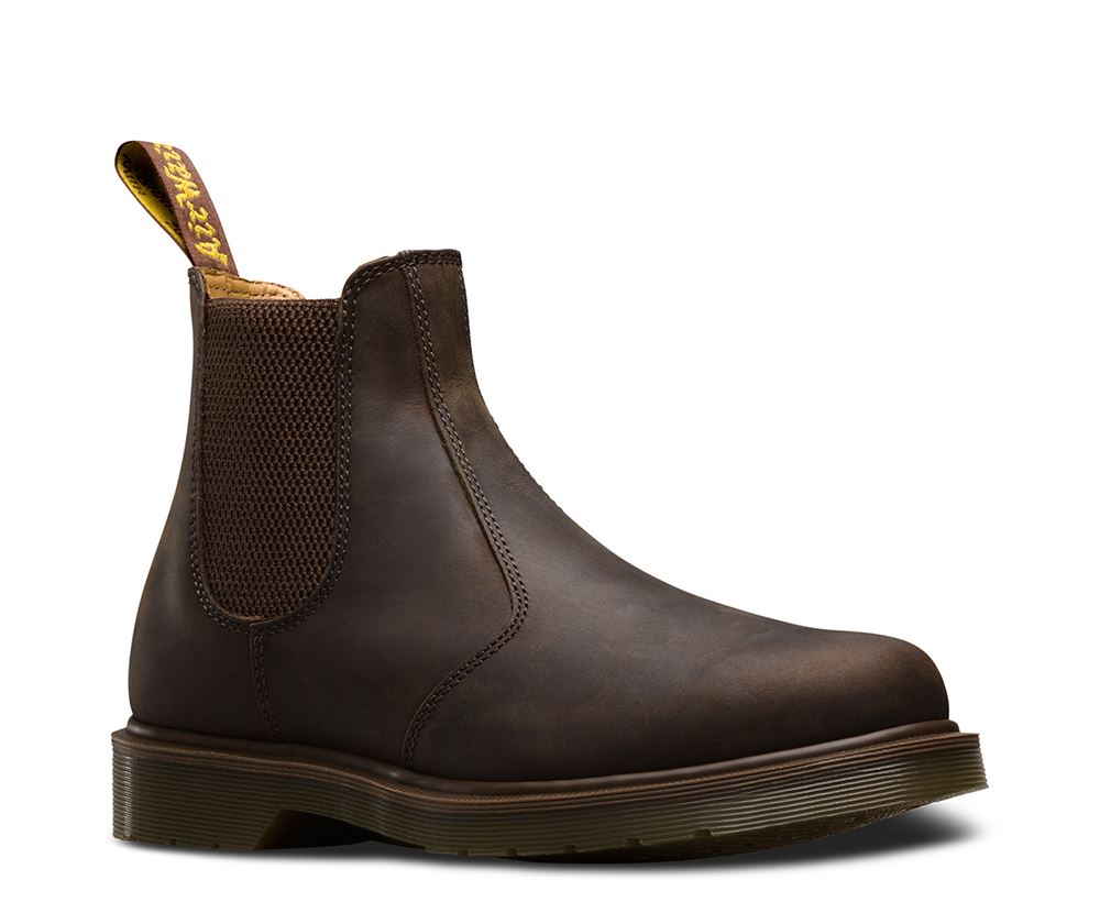 dr martens 2976 crazy horse leather chelsea boots