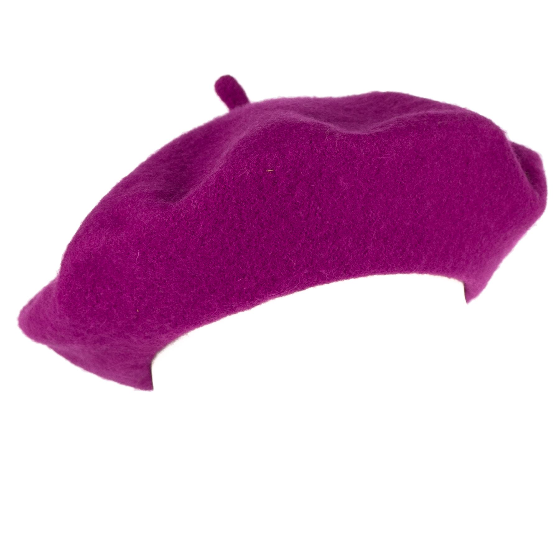 Men's Ladies Plain French Military Style Beret Hat 100 Wool