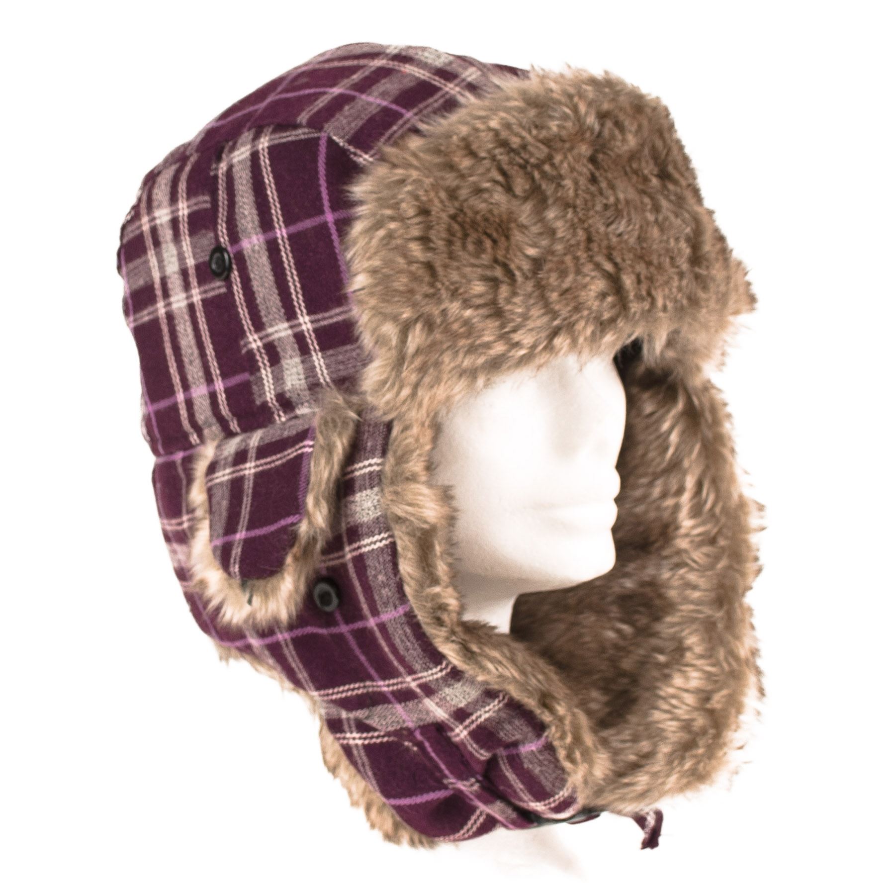 Mens Ladies Trapper Aviator Russian Ushanka Winter Hat with Ear Flap