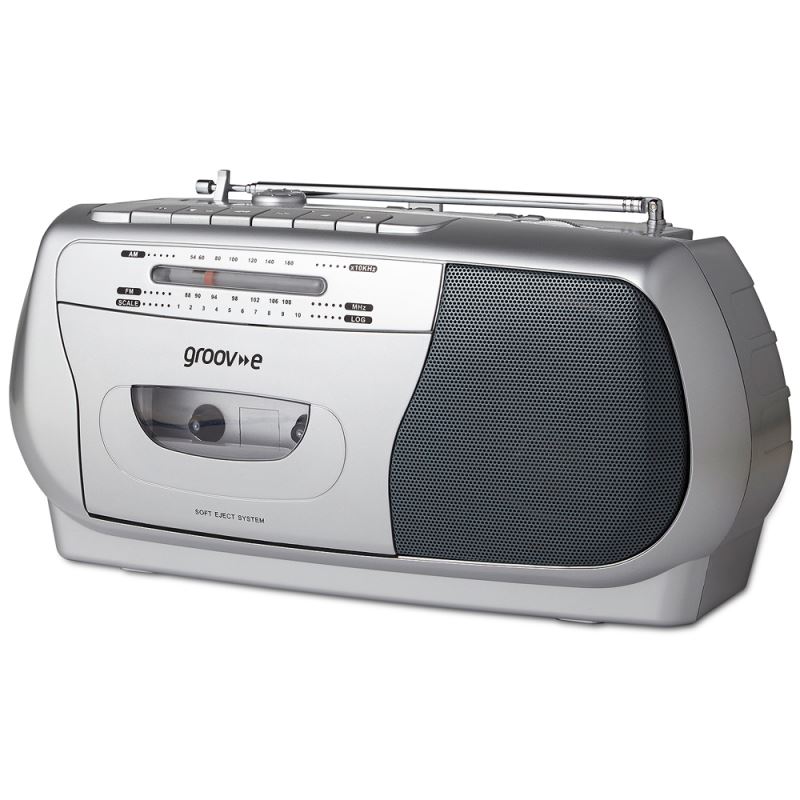 Groove Retro Portable Cassette Tape Player Recorder with AM/FM Radio