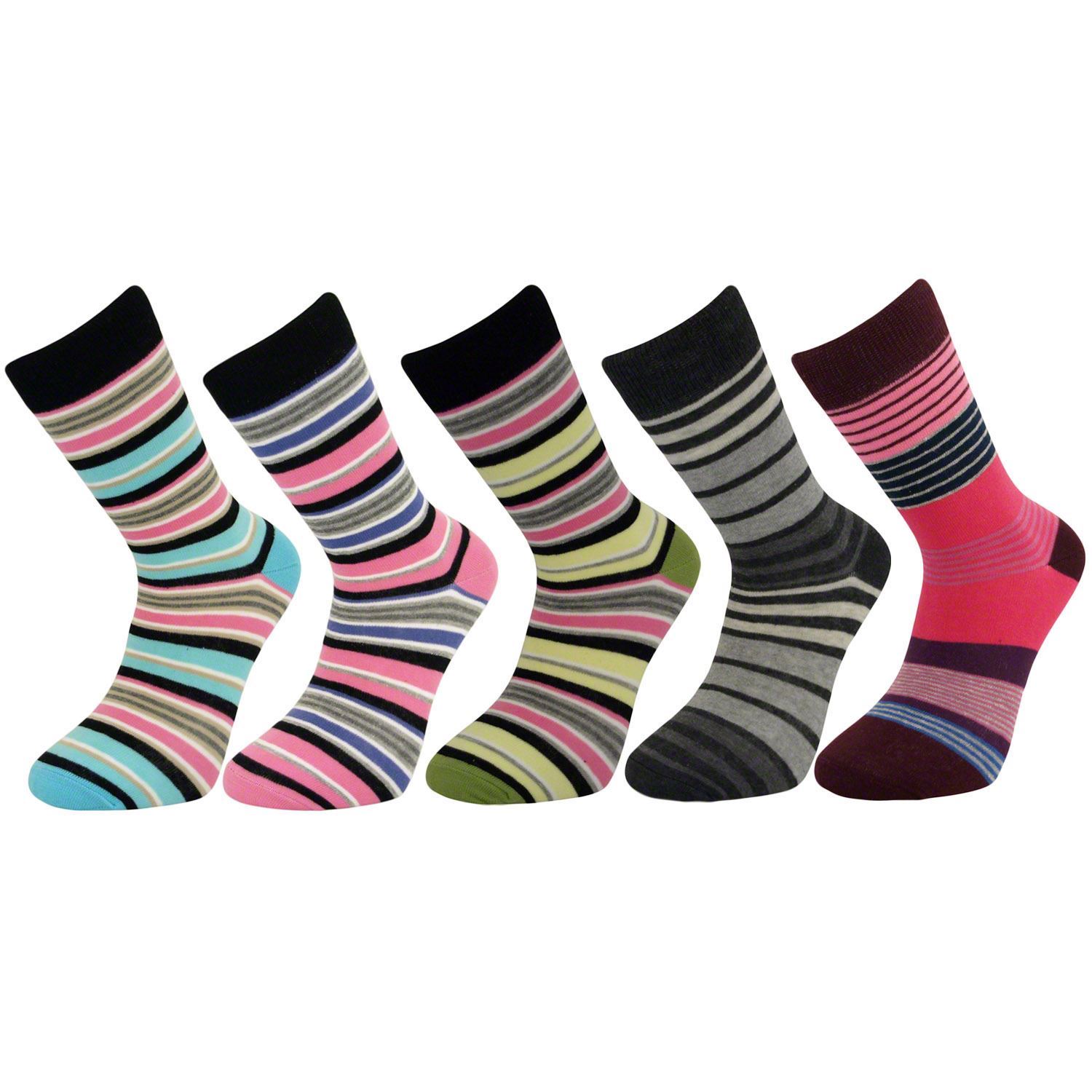Mens Boys Thin Striped Mid Calf Ankle Crew Short Stripey Socks New eBay