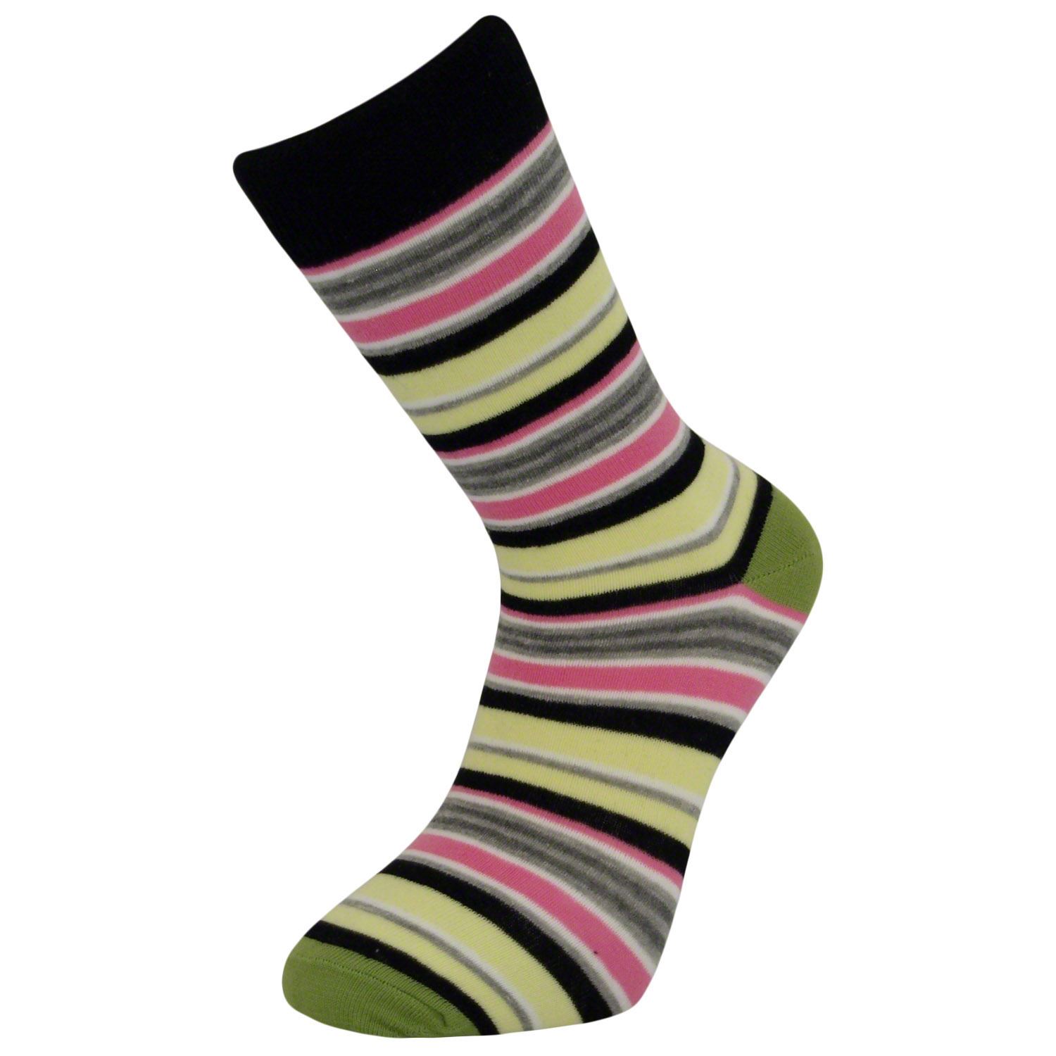 Mens Boys Thin Striped Mid Calf Ankle Crew Short Stripey Socks New eBay