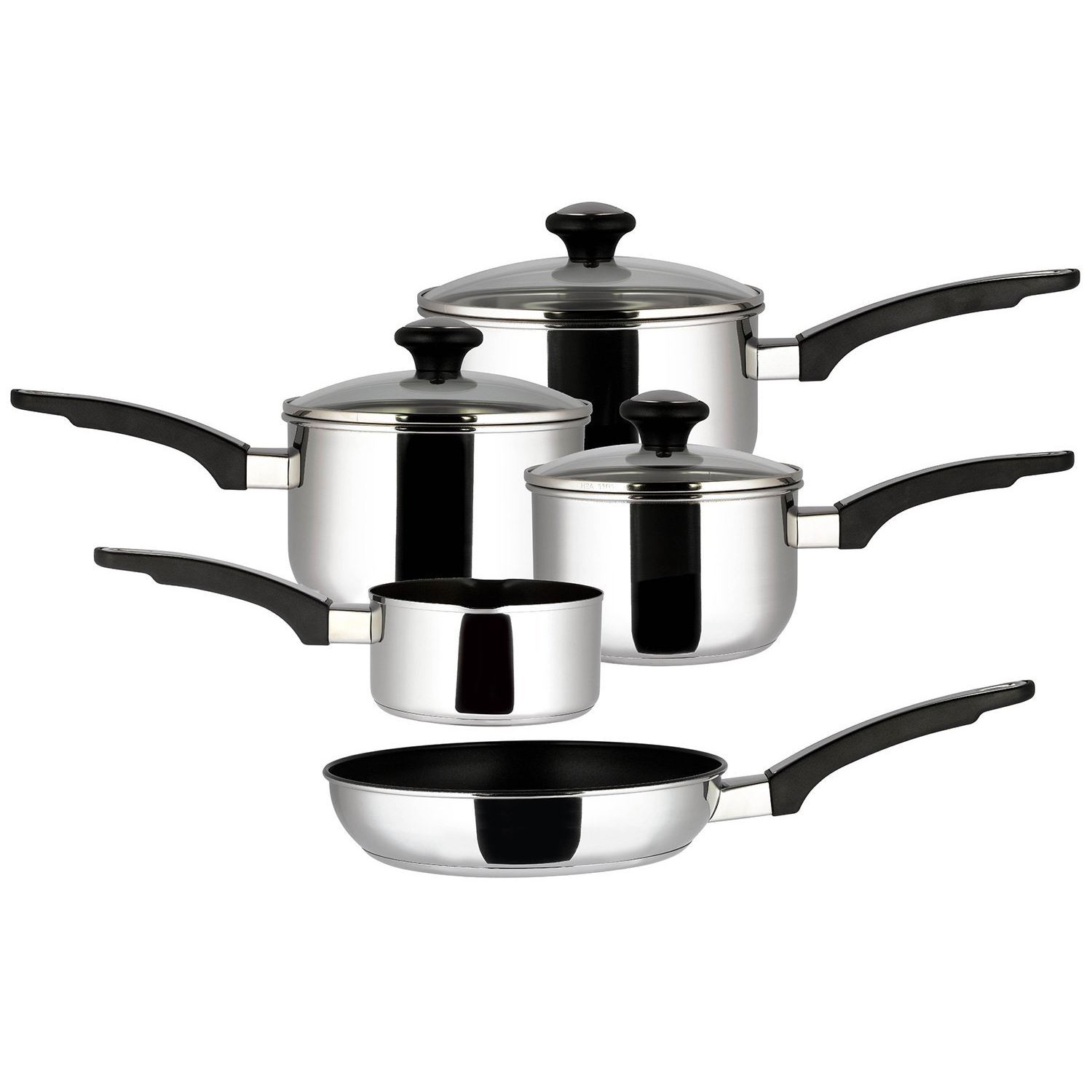 Prestige 5 piece pan set bhs, technique cookware oven safe zone