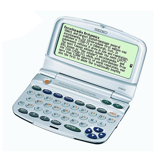 Seiko ER8000 Electronic Britannica Encyclopedia Oxford Dictionary NEW