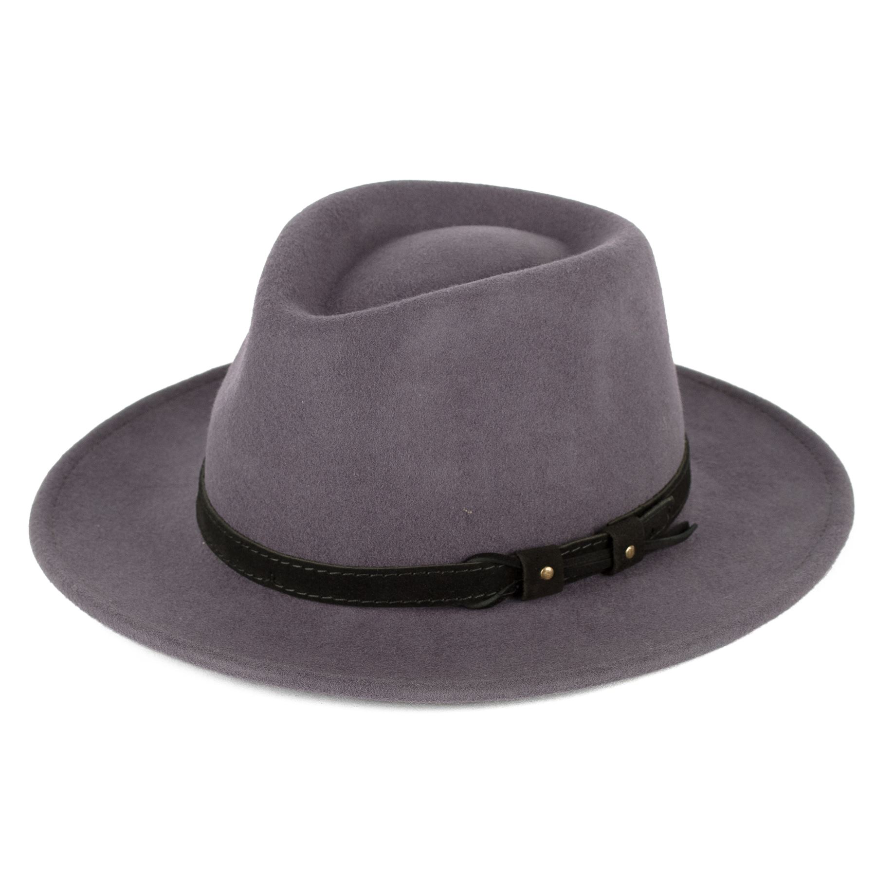 Men's Ladies Fedora Hat 100 Wool Felt Made In Italy Waterproof & Crushable