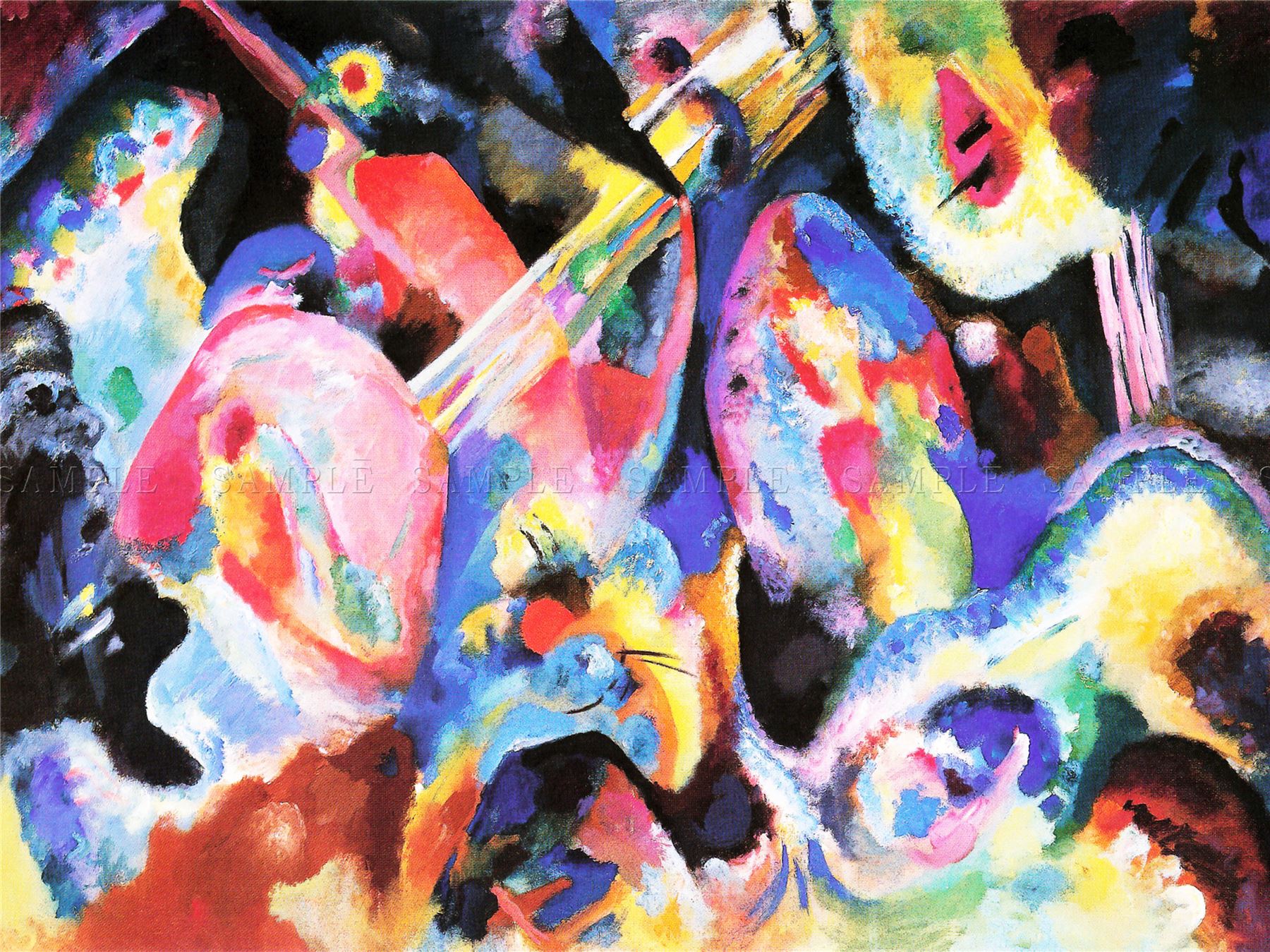 WASSILY KANDINSKY RUSSIAN ABSTRACT OLD MASTER ART PAINTING PRINT POSTER