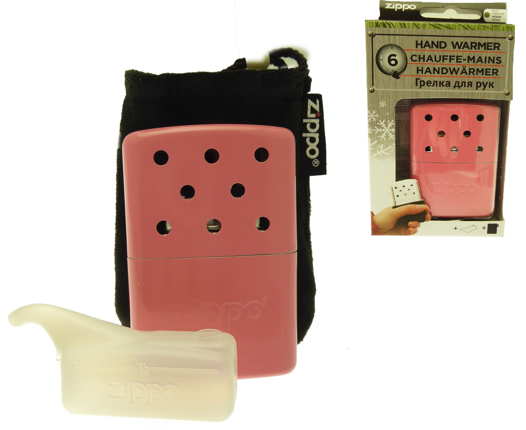 Zippo Reusable Chrome Hand Warmer Outdoor Pocket Heat Handwarmer Winter