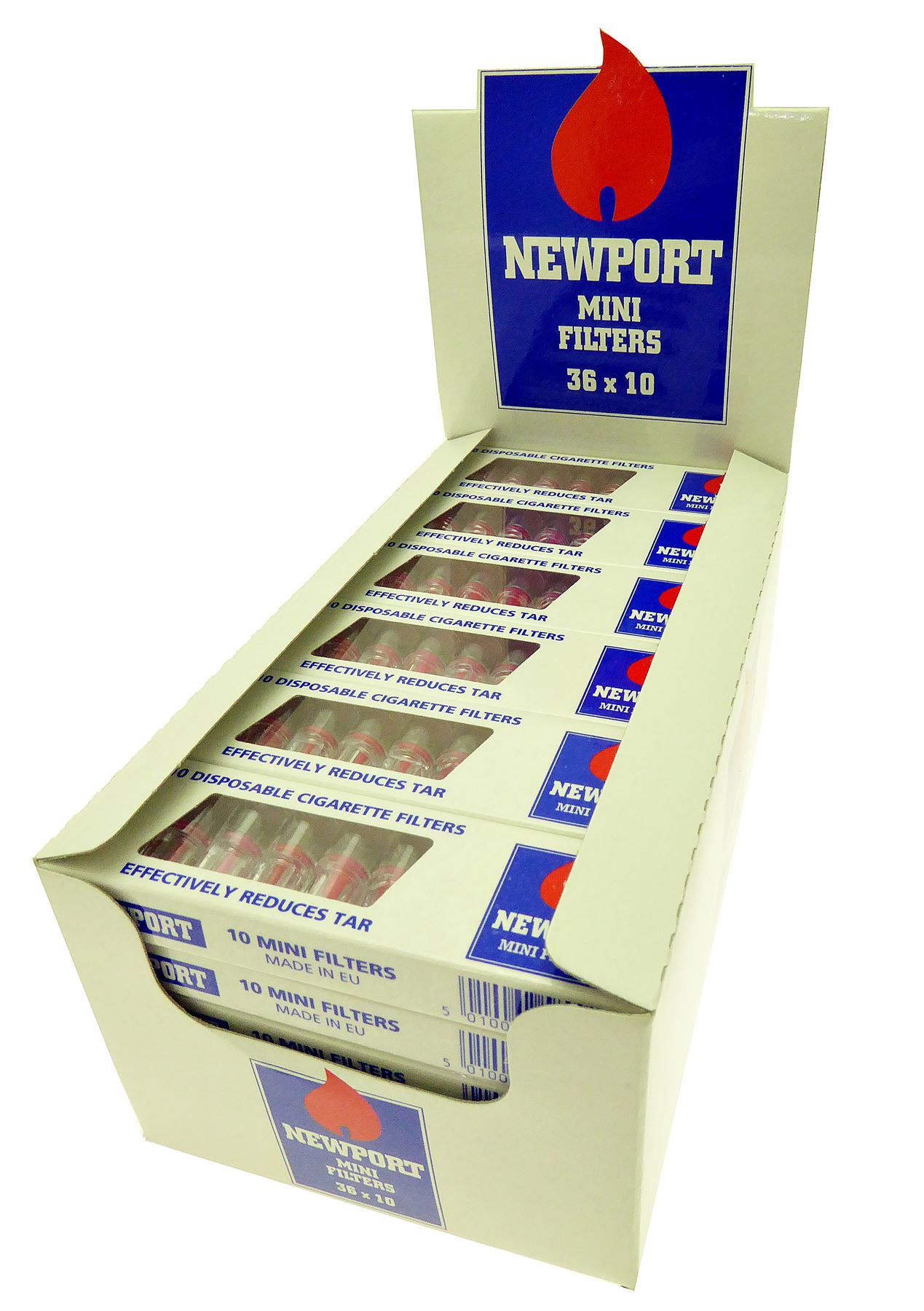 Newport Disposable Cigarette Mini Filters 10 Pack Tar Catcher 8mm Size